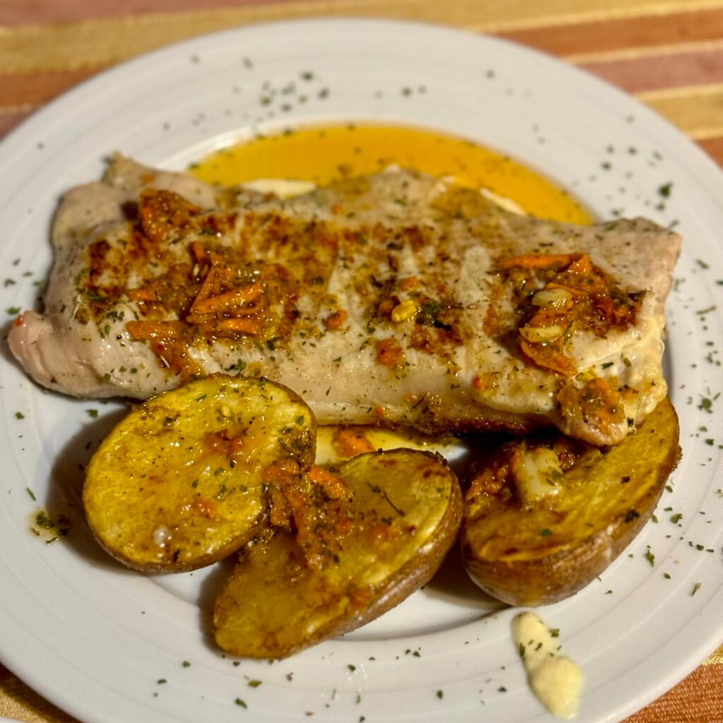 Flavorful grilled pork at Krcma Nostalgija
