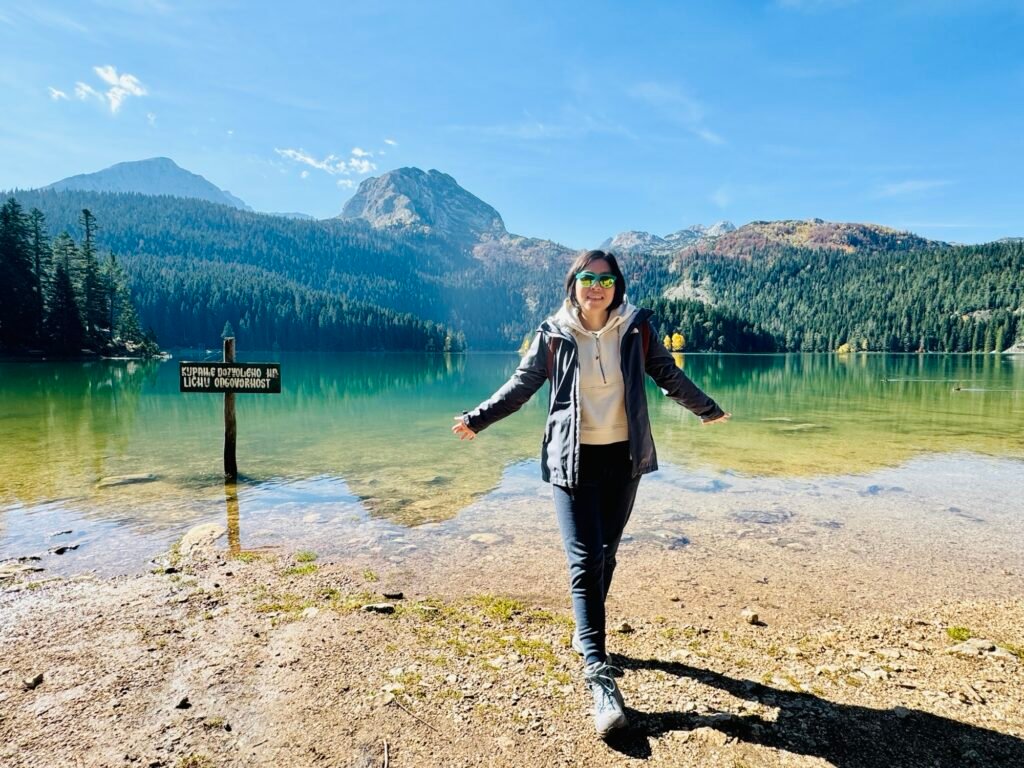 Relaxing by the Scenic Black Lake, Durmitor National Park