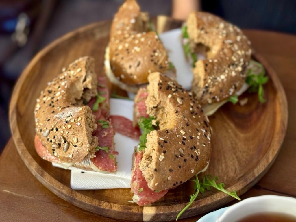 Delicious Bagel Sandwiches at Mon Bistro in Kotor