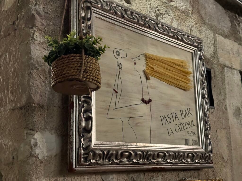 Artful Wall Decor at La Catedral Pasta Bar