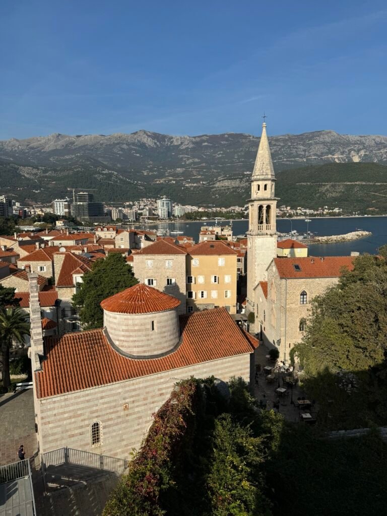 Bird’s-Eye View of Budva Old Town from the Citadel