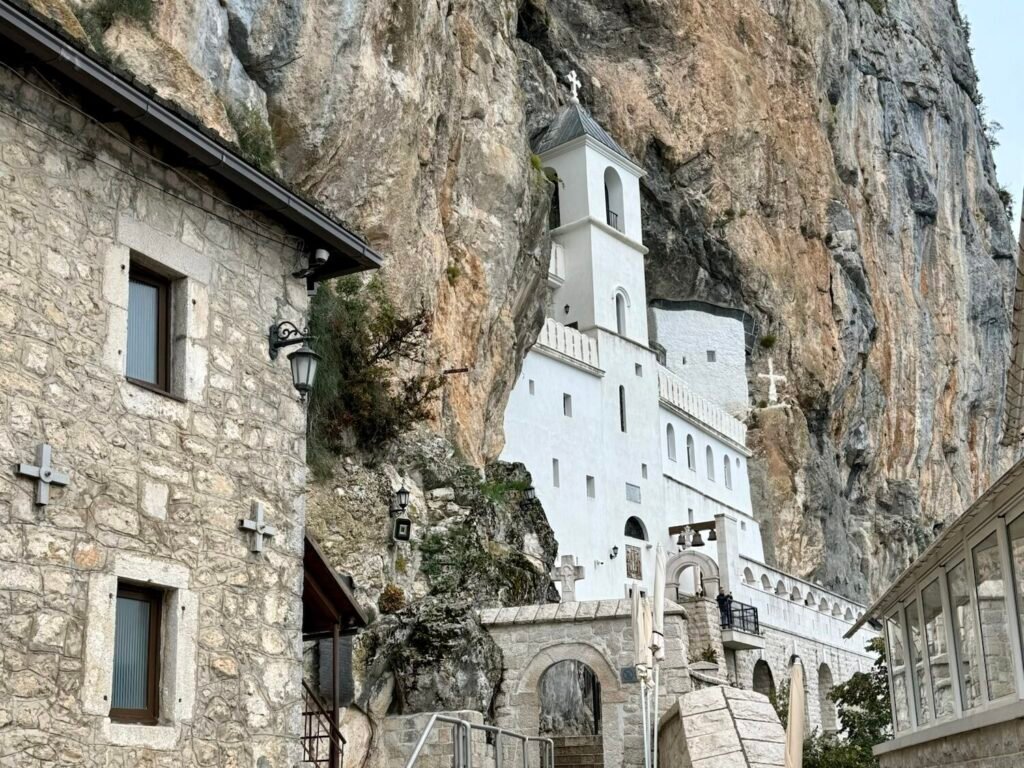Close-up of Ostrog Monastery, Montenegro