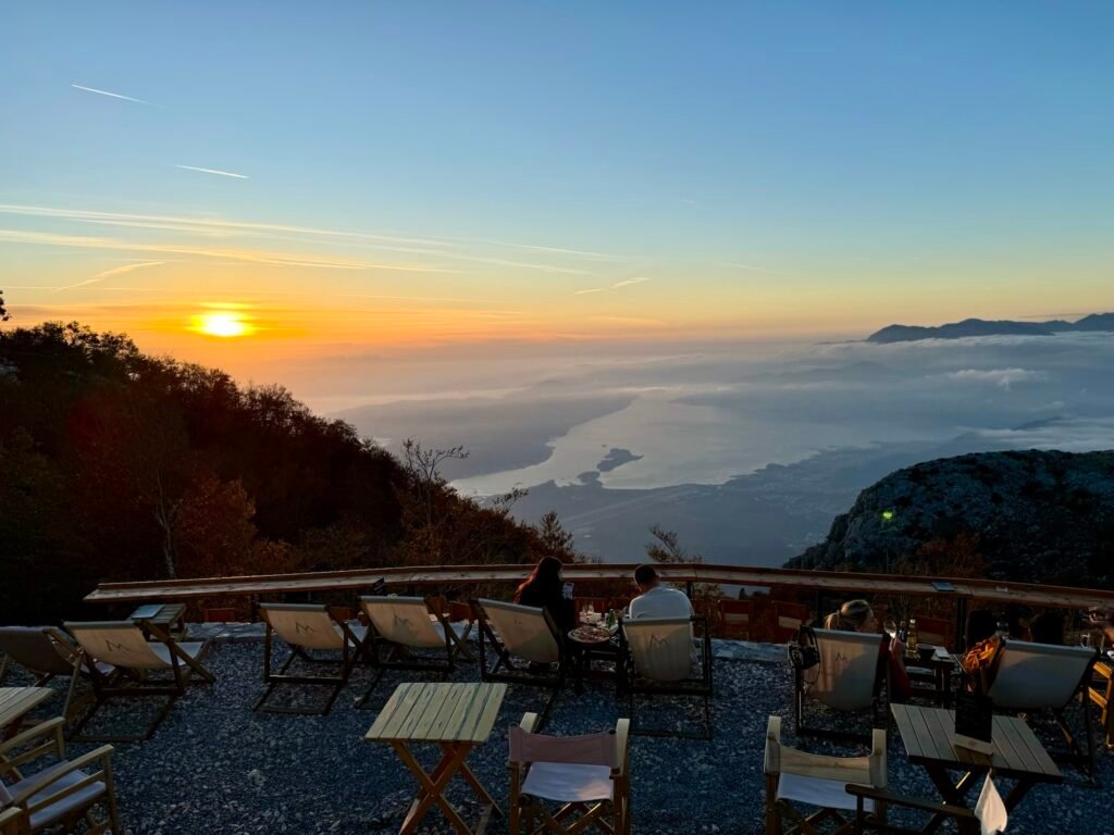 Breathtaking Sunset at Monte 1350 Bar in Kuk, Montenegro