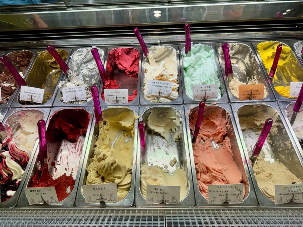 Gelato at Sorriso dell’Orso, Sapporo