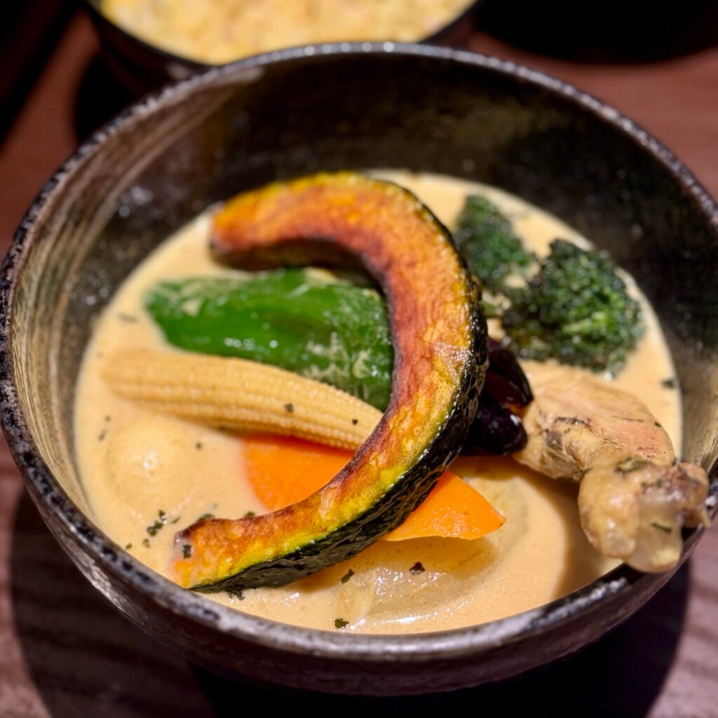Try Soup Curry, a type of delicious curry only available in Hokkaido