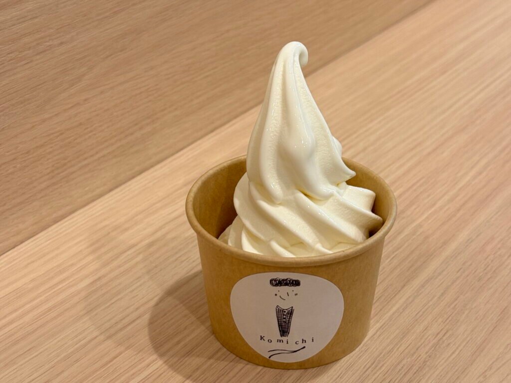 Soft-serve ice cream at Komichi, Sapporo