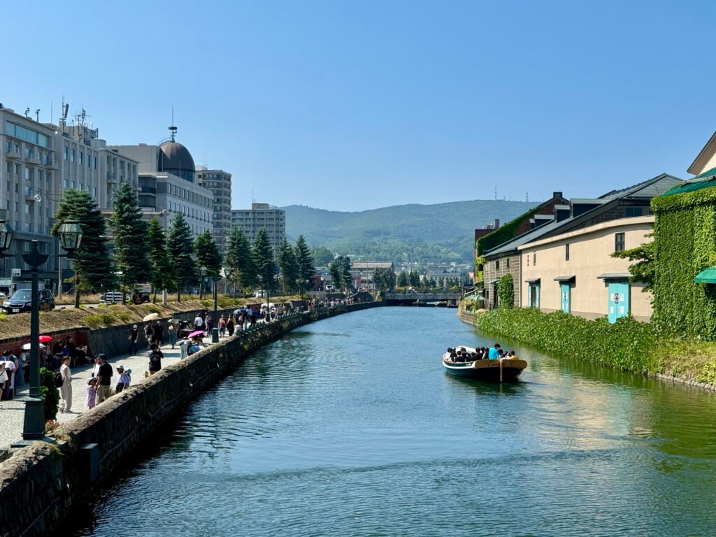 Otaru Canal in summer, Hokkaido