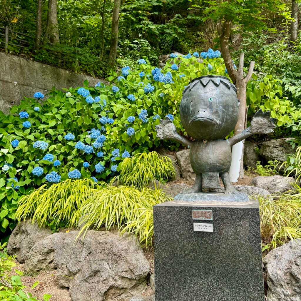 Kappa statues in Jozankei Onsen